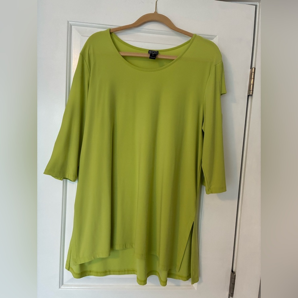 CLARA SUNWOO Lime Green Women's Tunic Top